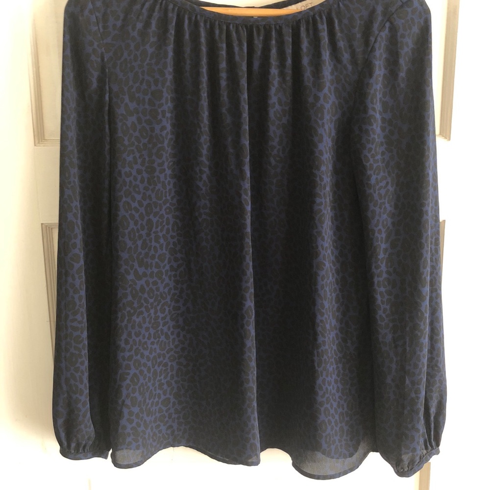 Ann Taylor Loft leopard print blouse